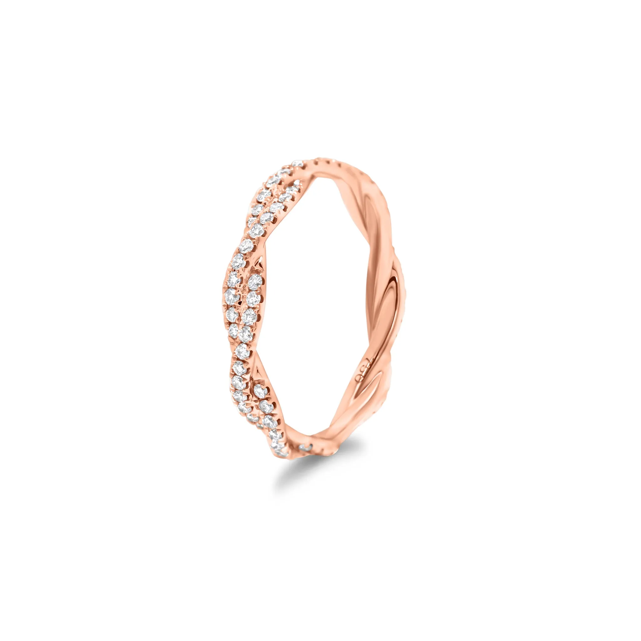 Diamond Twist Infinity Ring