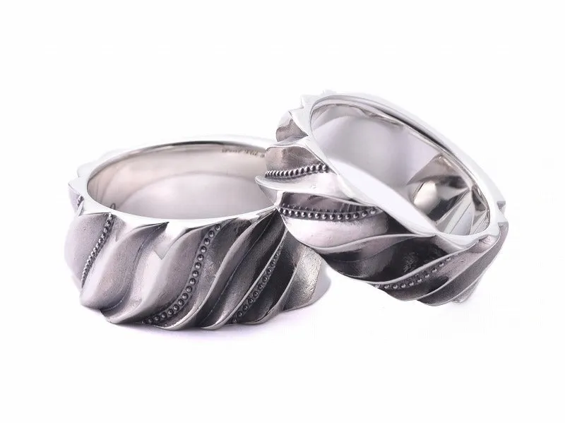 Drape Cut 10mm Ring