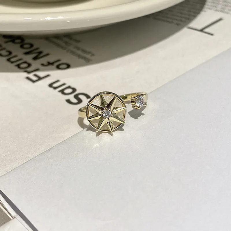 Eight-pointed Star Whirling Ring