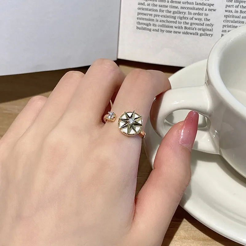 Eight-pointed Star Whirling Ring