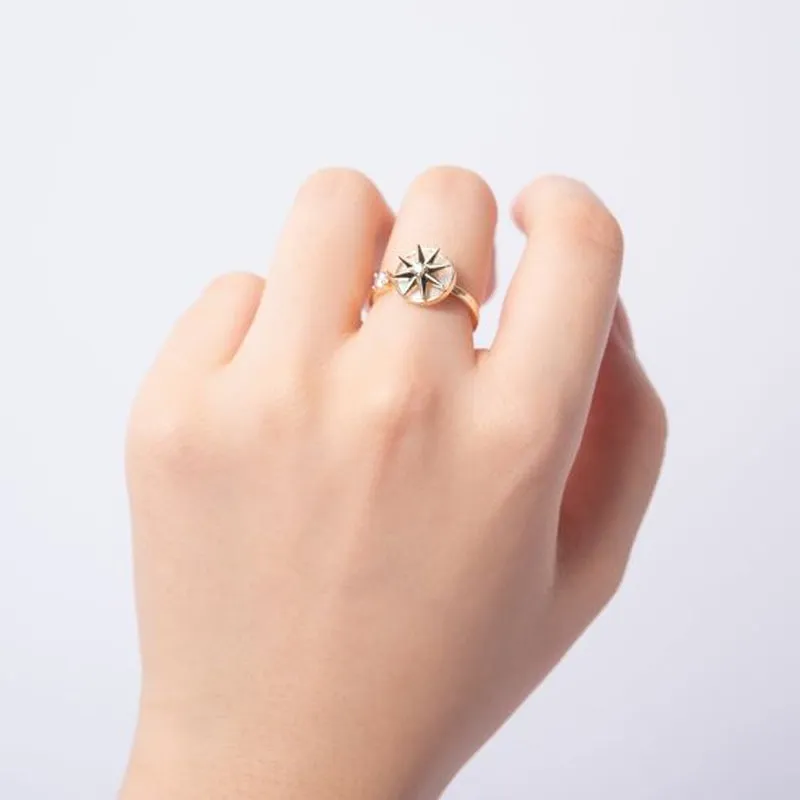 Eight-pointed Star Whirling Ring