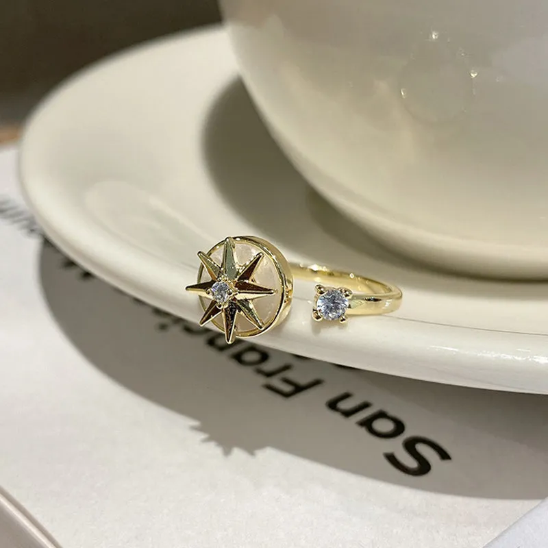 Eight-pointed Star Whirling Ring
