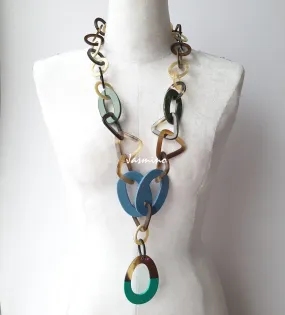 Elegant Buffalo Horn Necklace J18061, Natural Handmade Jewelry