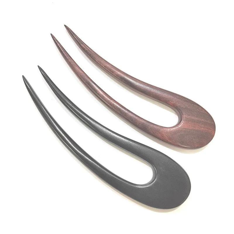 Elegant Ebony Wood Hairpin
