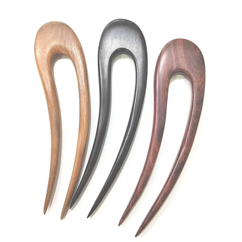 Elegant Ebony Wood Hairpin