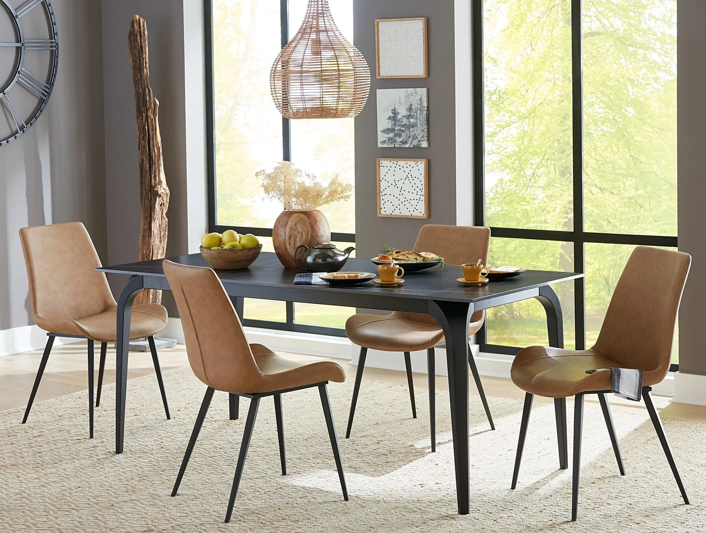 Elegante Modern Hairpin Leg Dining chairs