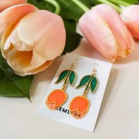 Enamel Drop Earrings