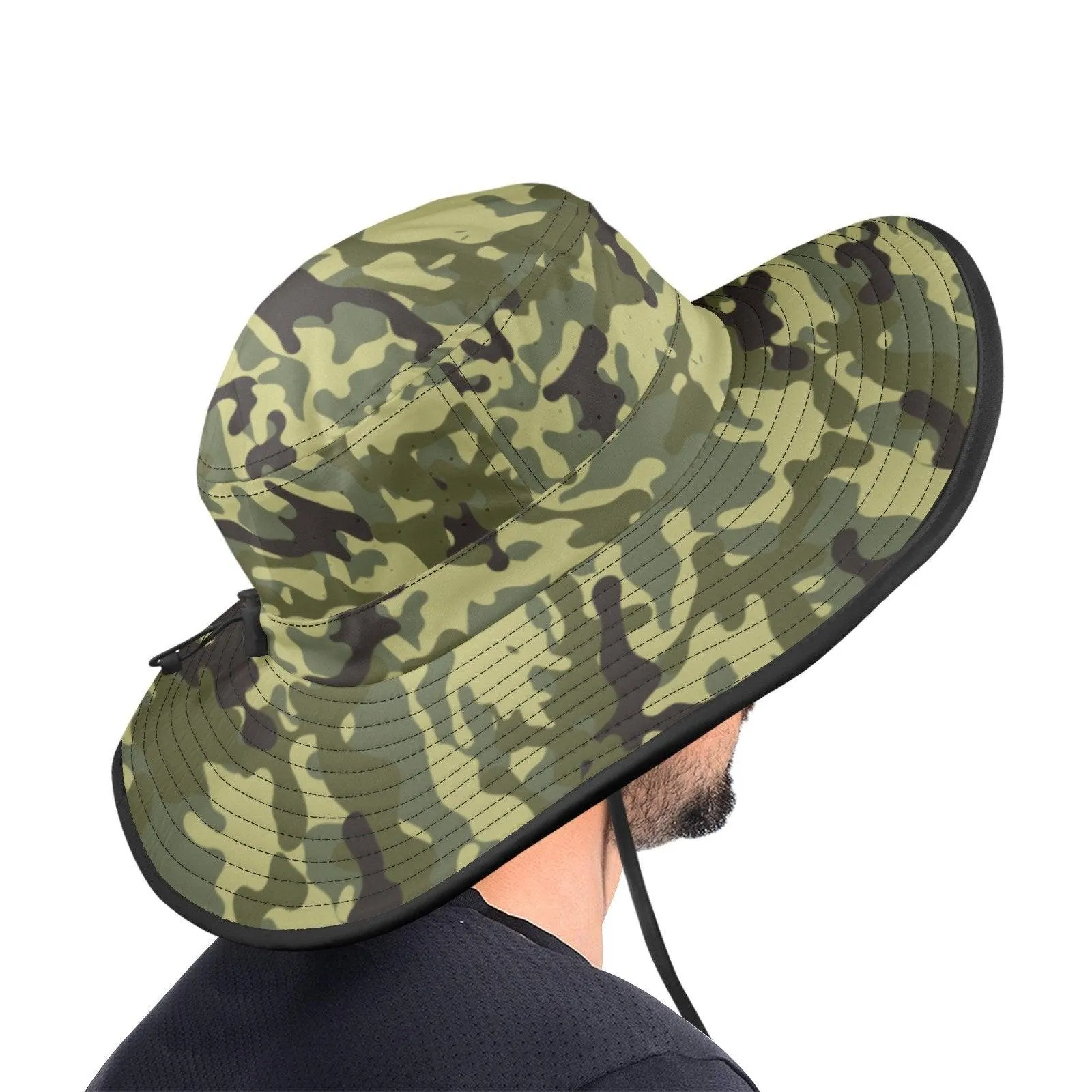 ER-ARMY Military Unisex Wide Brim Bucket Hat