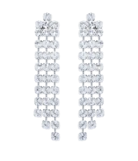 Estelle Chandelier Earrings in Crystal