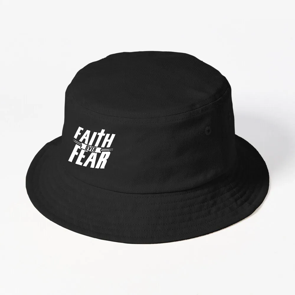 Faith Over Fear Pray Hope Belief Christian Bucket Hat