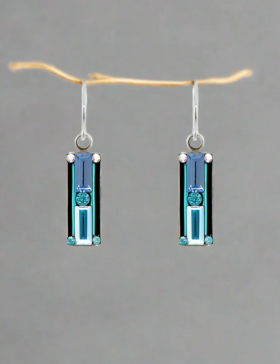 Firefly Jewelry Architectural Medium Rectangle Earring-7876ICE
