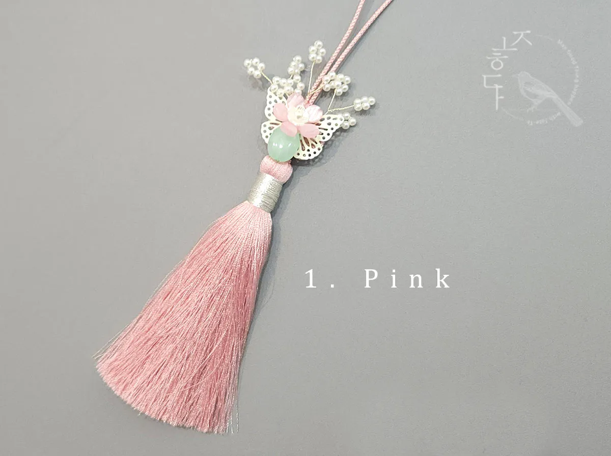 Flower on Butterfly Norigae (3 Colors)
