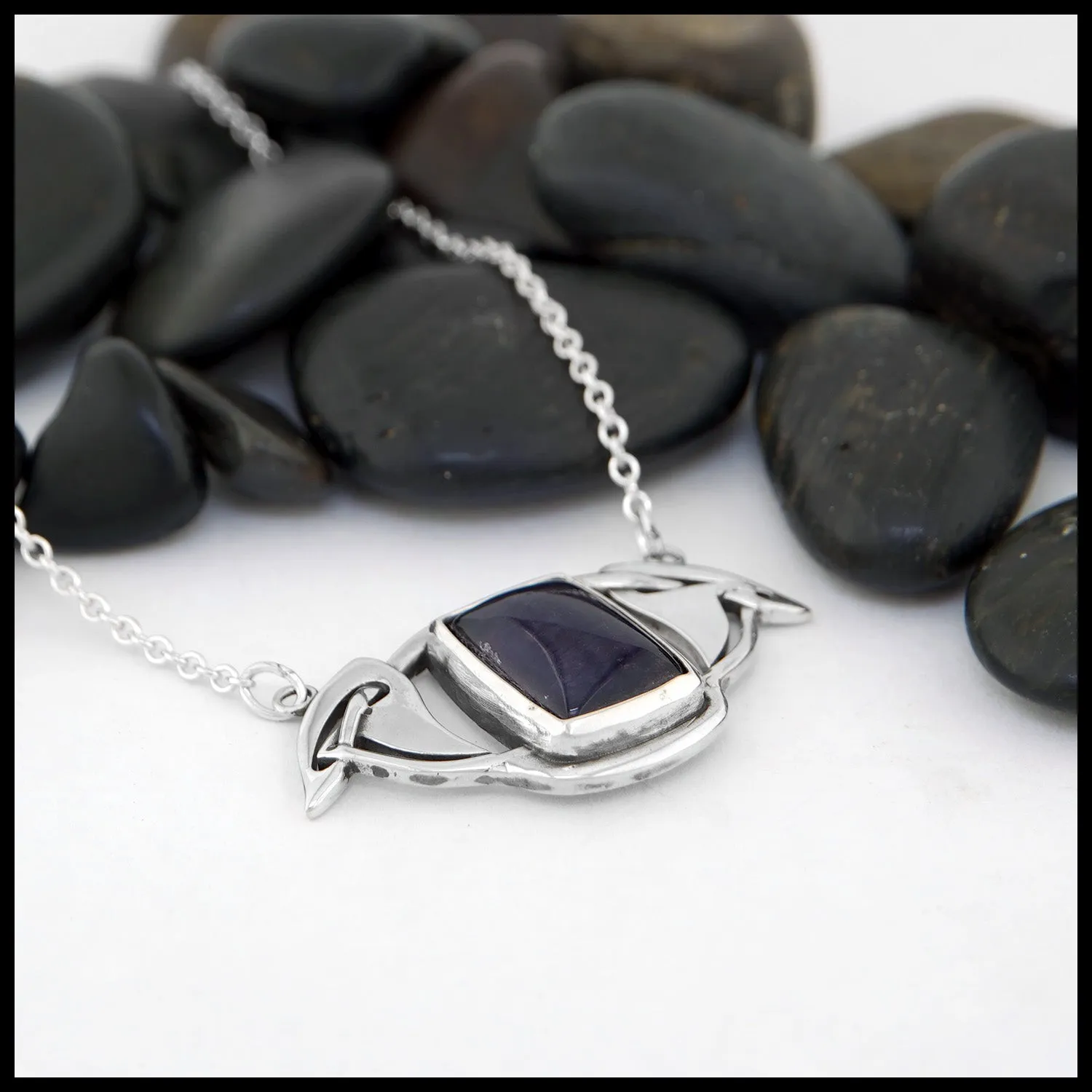 Fluorite Celtic Bar Pendant