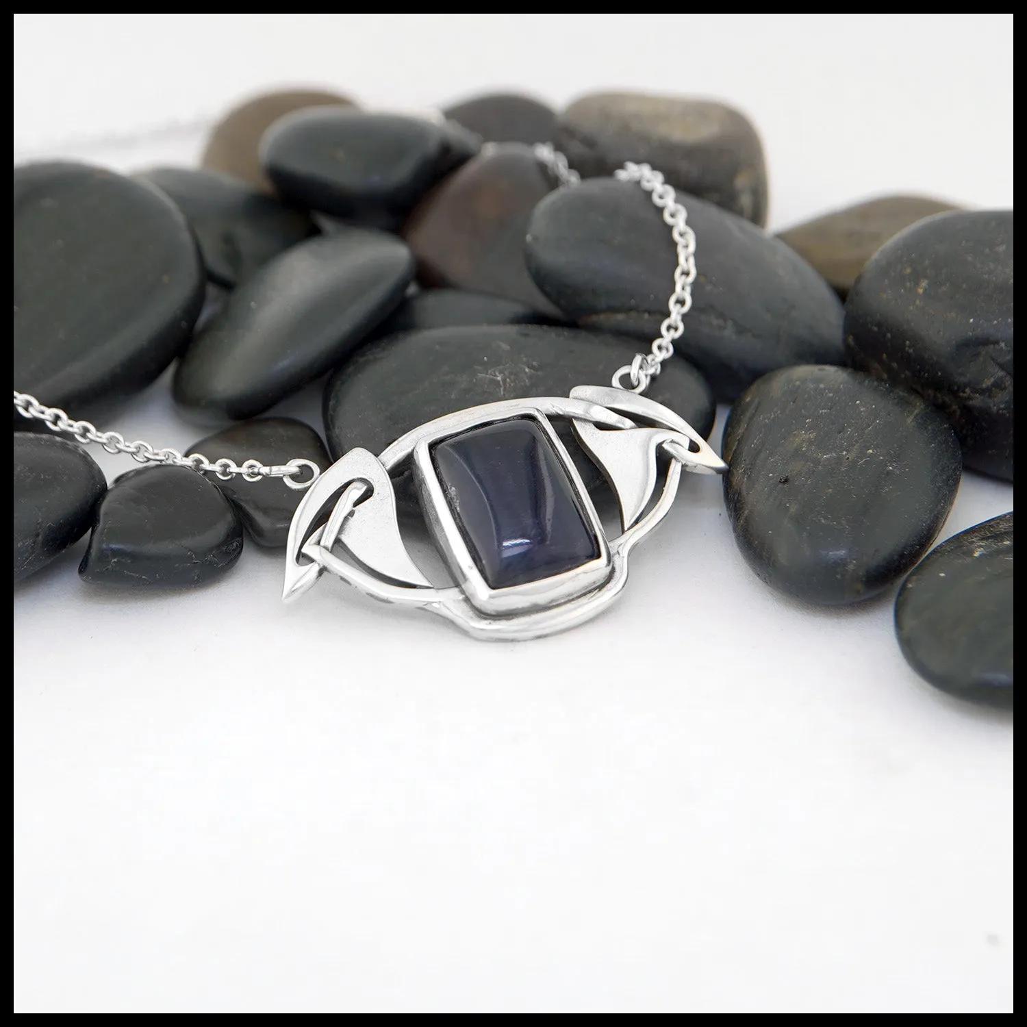 Fluorite Celtic Bar Pendant
