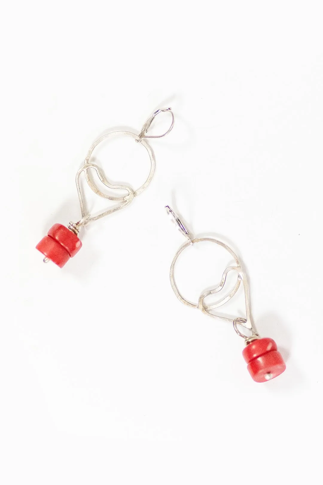 Full Moon   Heart Earrings