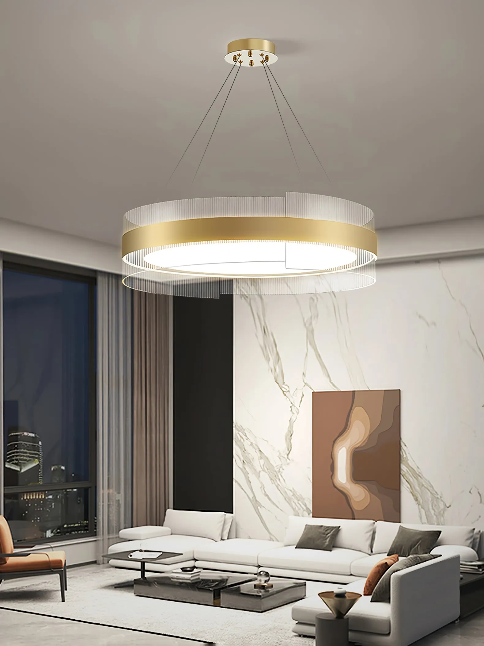 Genevieve Round LED Chandelier