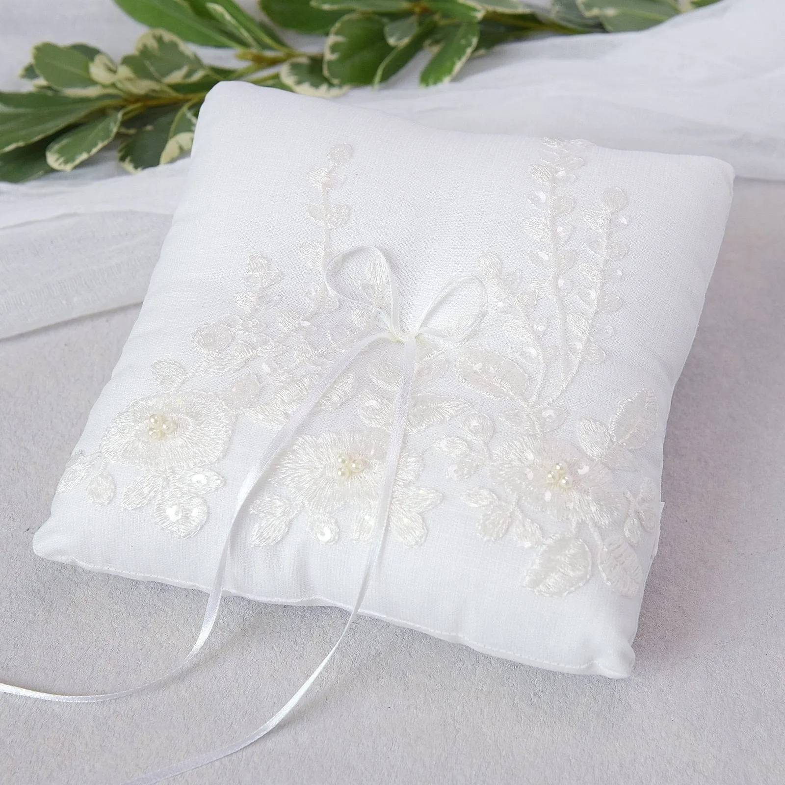 Glam Ring Bearer Pillow