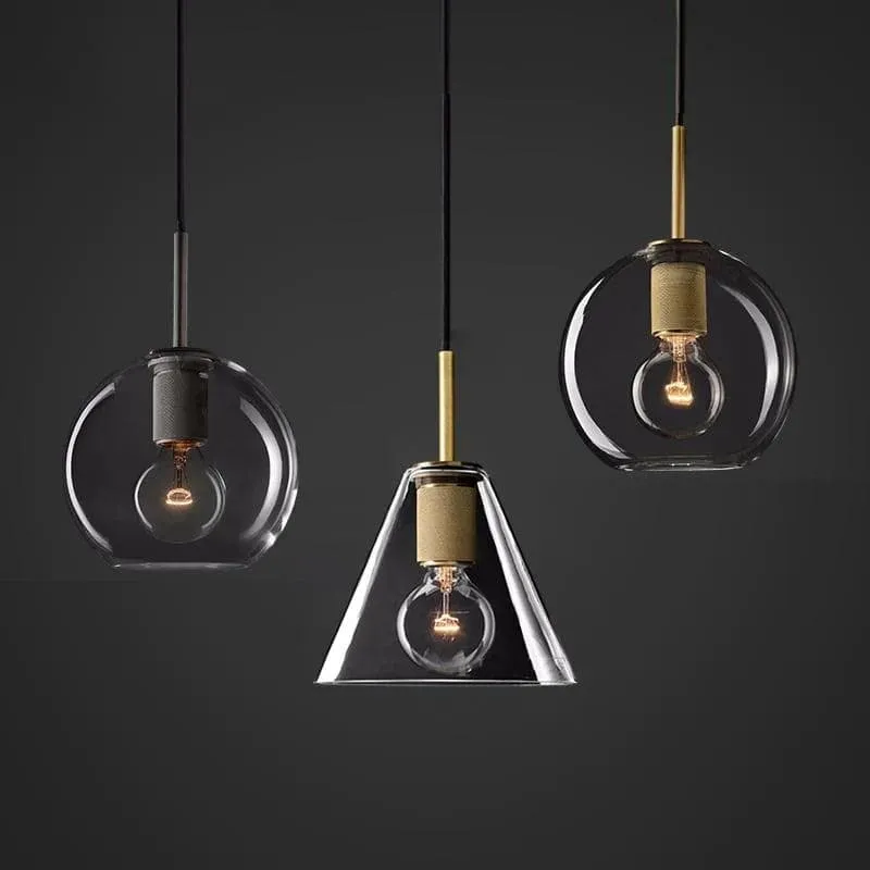 Glass Shaded Pendant Light