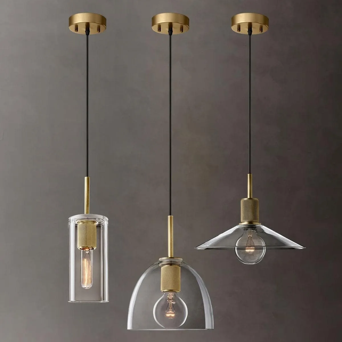 Glass Shaded Pendant Light