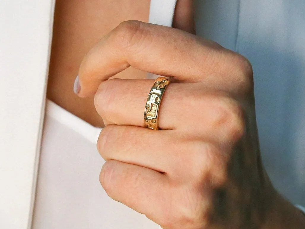 Gold Elephant Ring -  Elephant Charm Ring, Animal Lover Ring