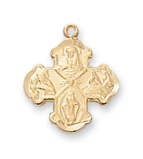Gold on Sterling 4way Baby Pendant Boxed - J28B