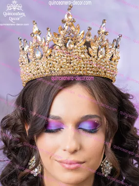 Gold Quinceanera Crown
