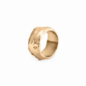 Gold Waterfall Ring - Thin