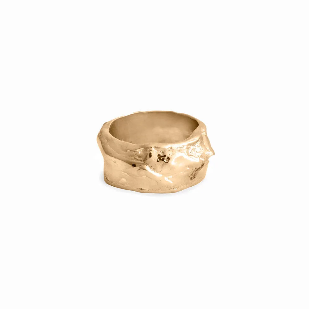 Gold Waterfall Ring - Thin