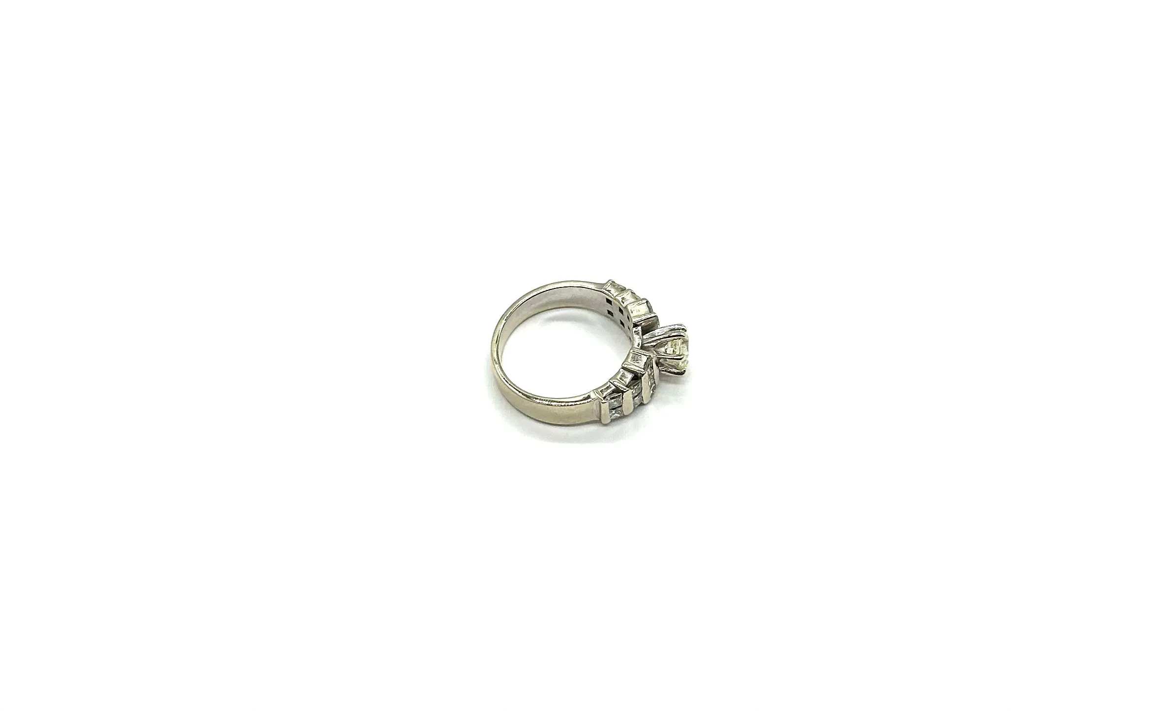 Gorgeous 1.5 CTW Diamond Channel Set Step Ring