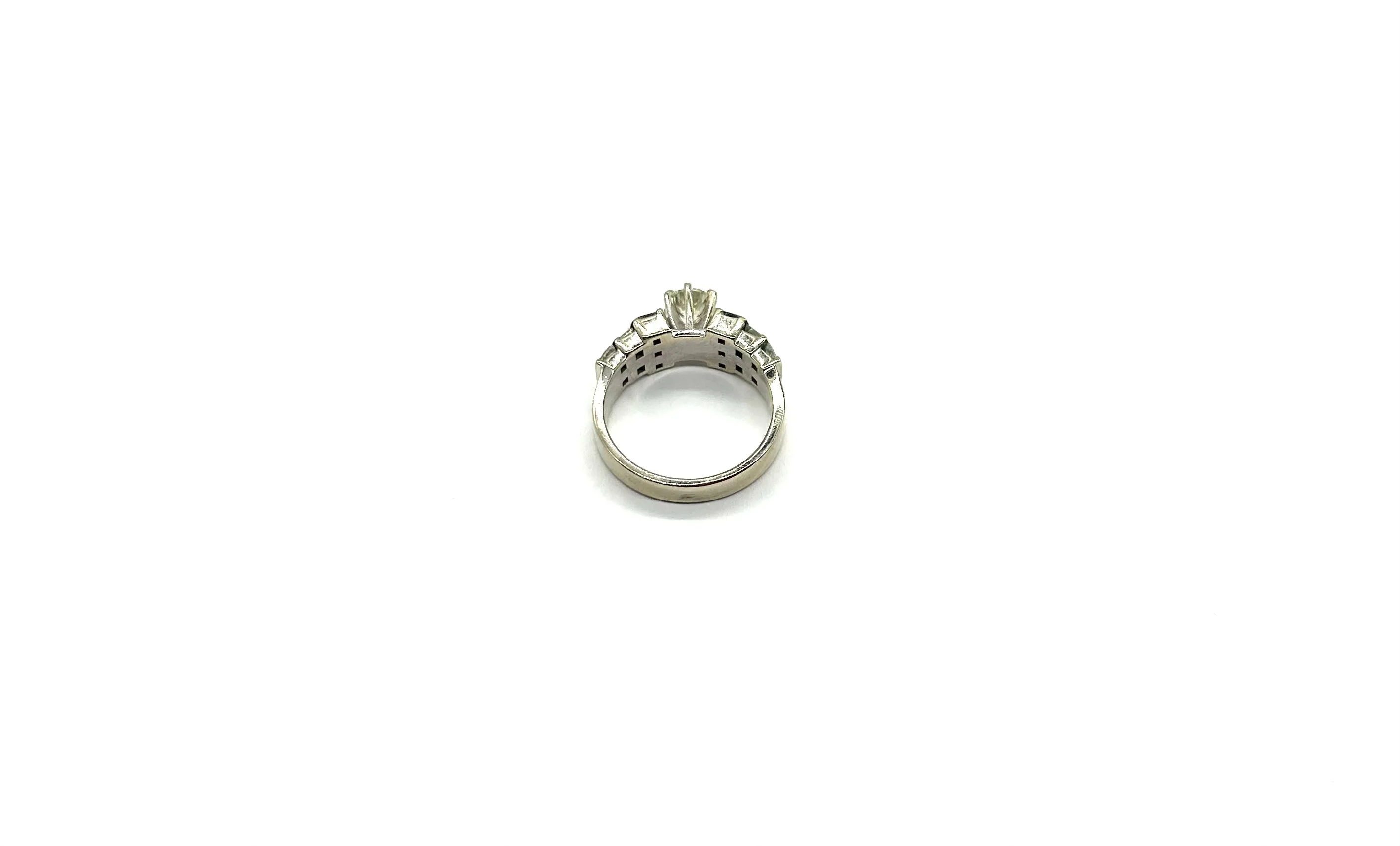 Gorgeous 1.5 CTW Diamond Channel Set Step Ring