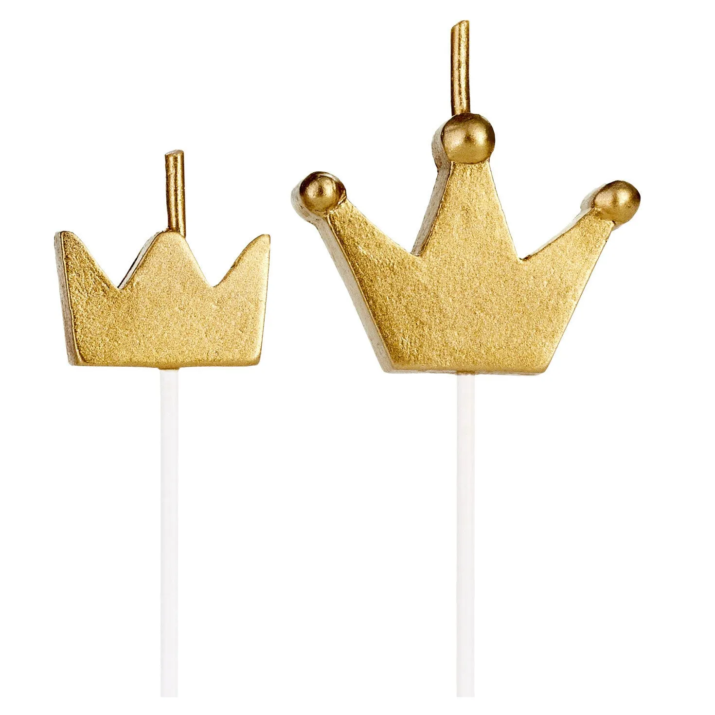 Hallmark Gold Crown Birthday Candles, Set of 6