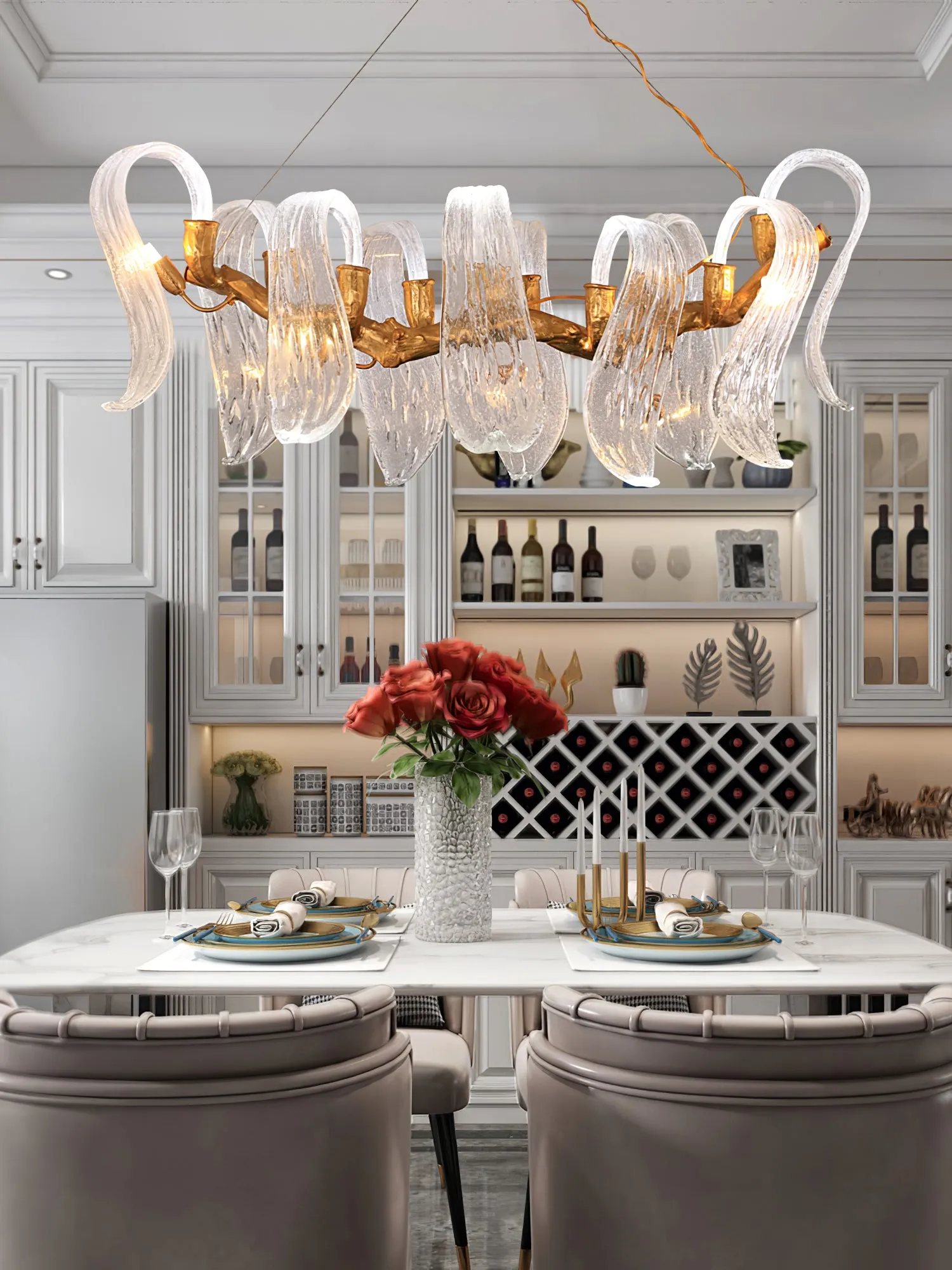Icarus Wings Horizontal Chandelier