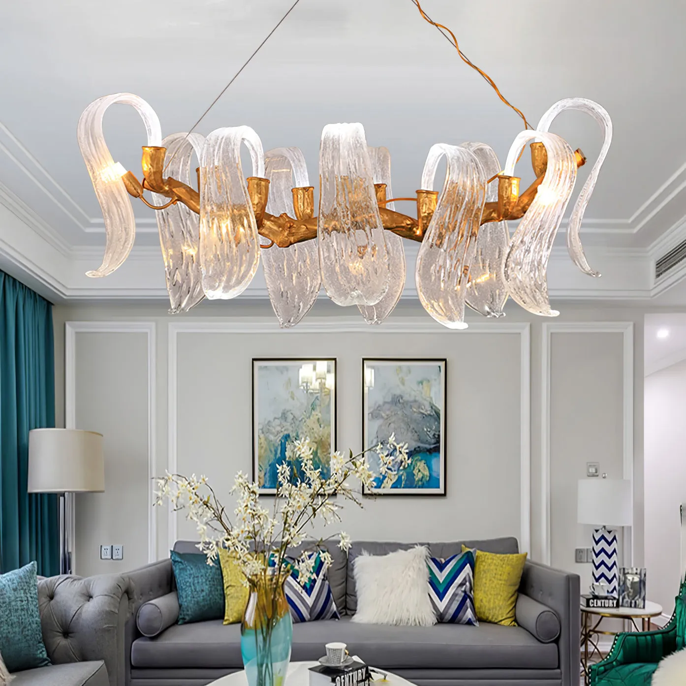 Icarus Wings Horizontal Chandelier