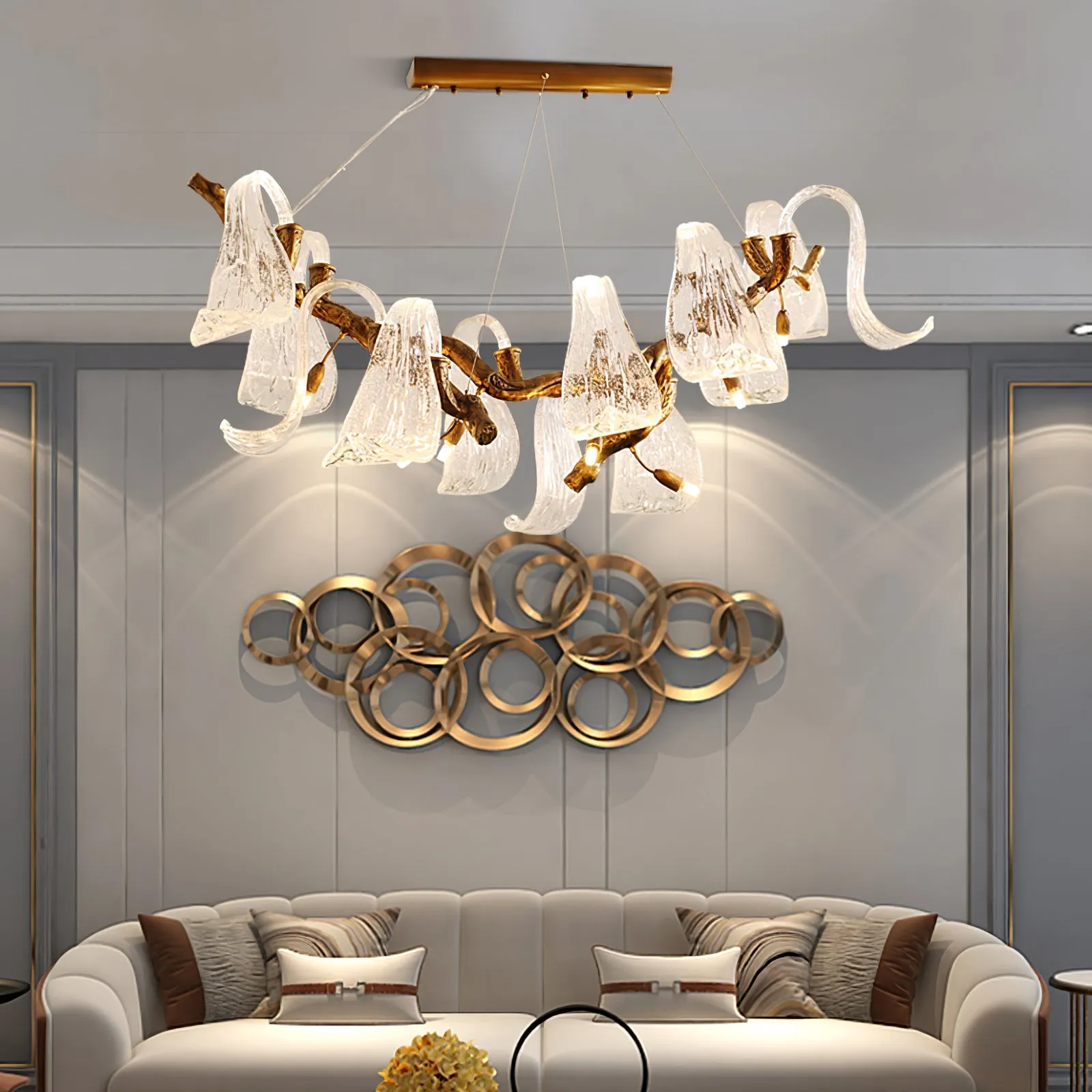 Icarus Wings Horizontal Chandelier