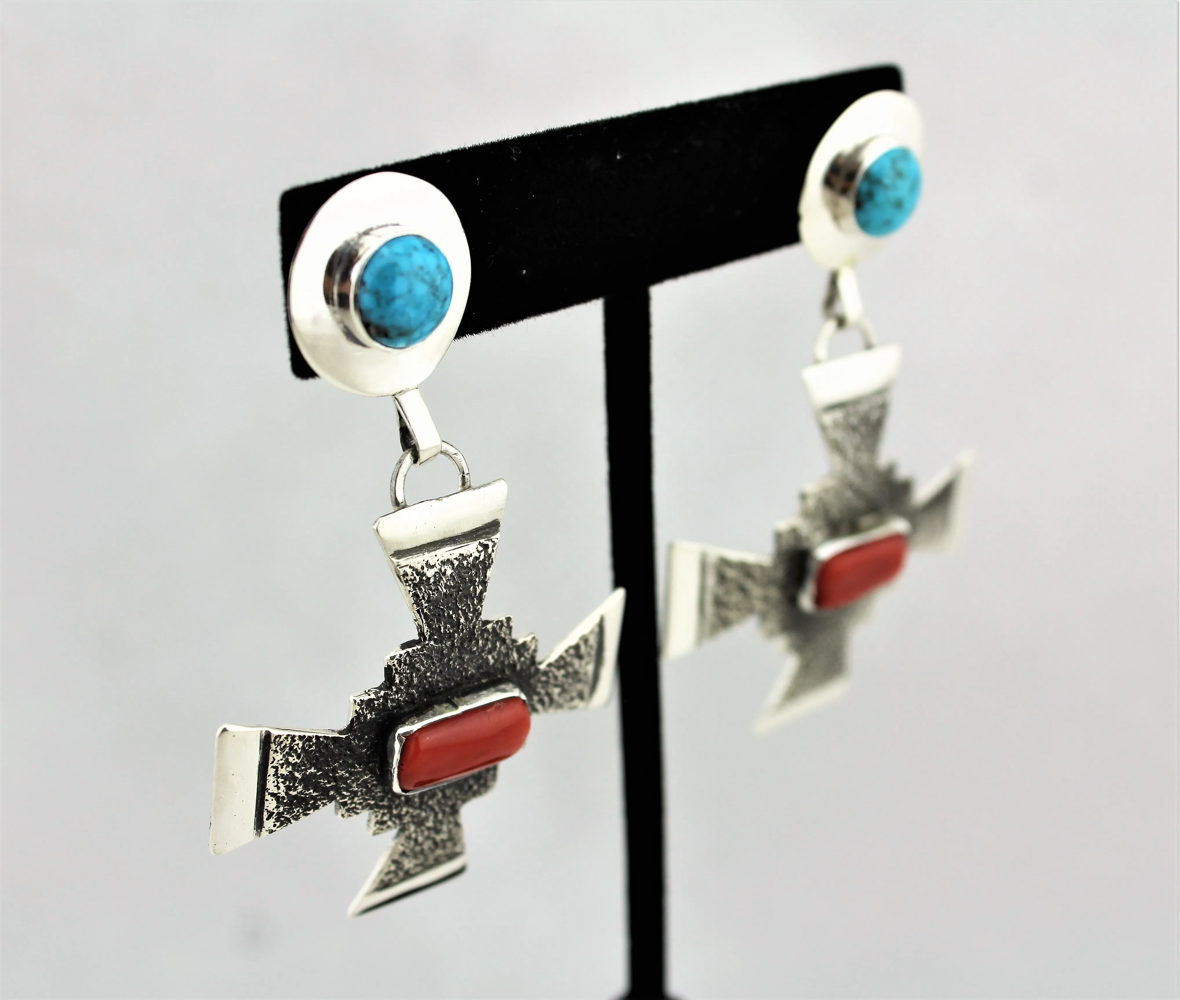 Jack Tom Sterling Cross Earrings