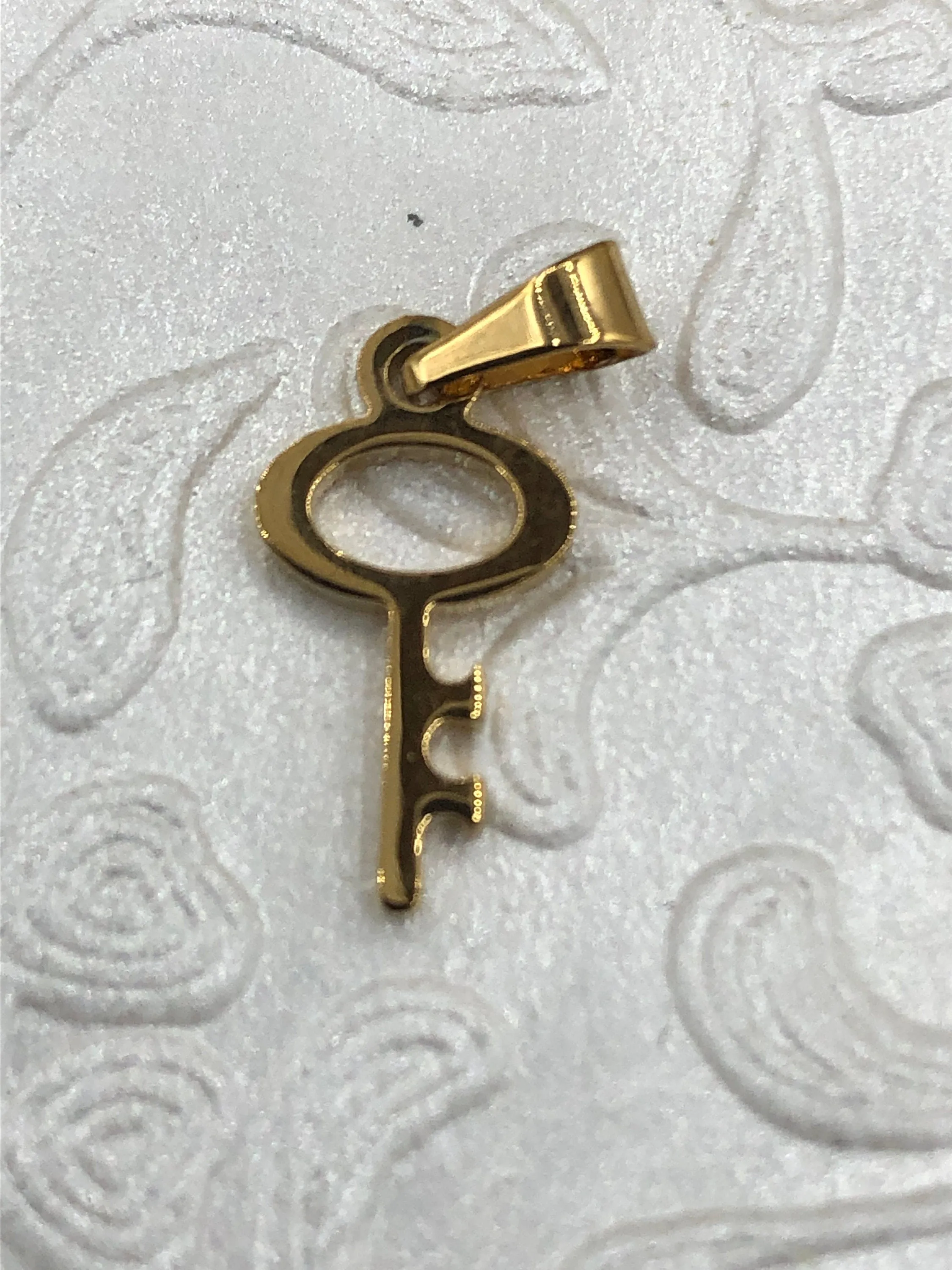 KEY  Charm Pendant Stainless Steel Silver plated Color Charm Pendants, Several Styles and Sizes to choose from , Pick Choice 1-3 Fast Ship