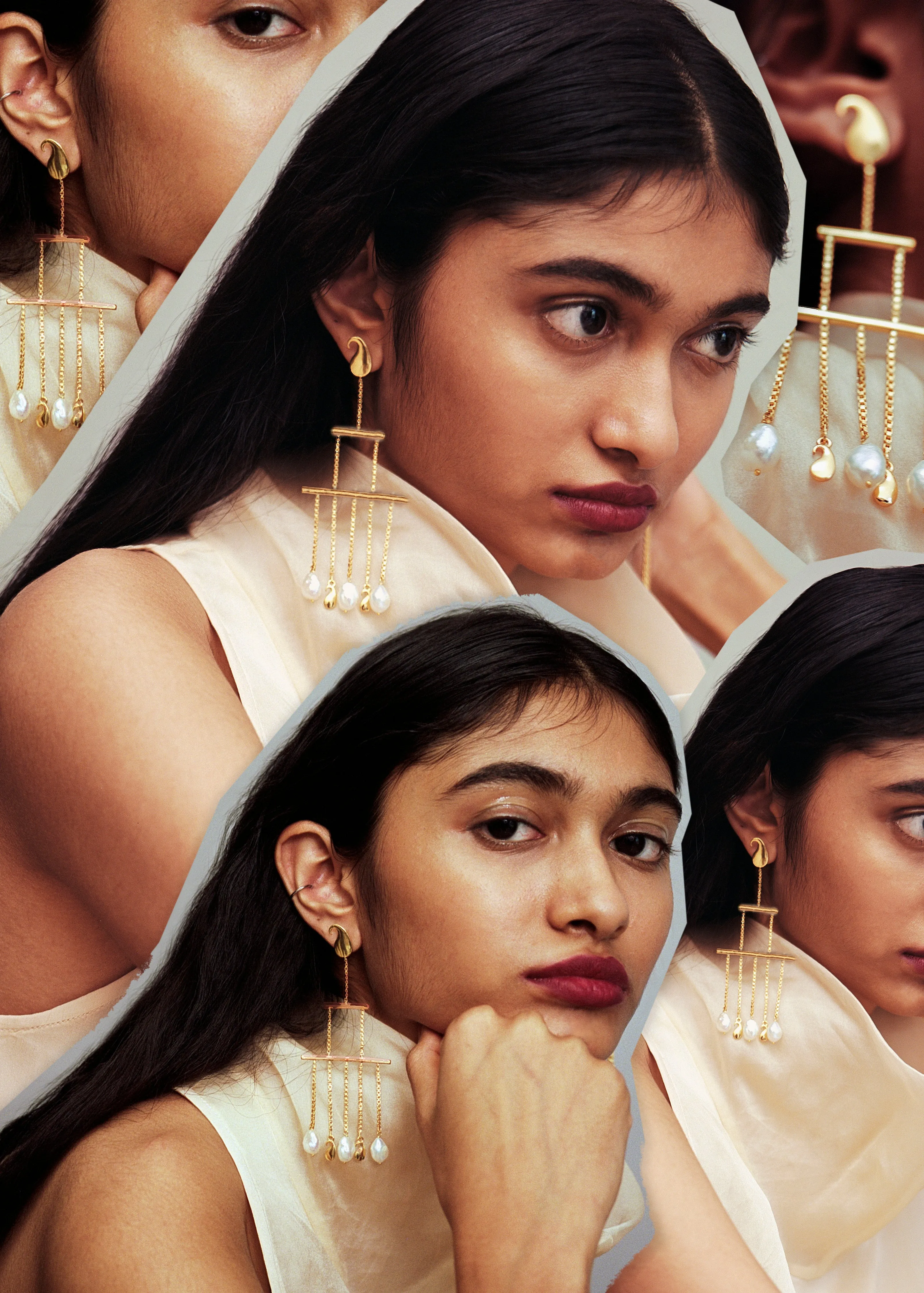 Kinetic Paisley Chandelier Earrings