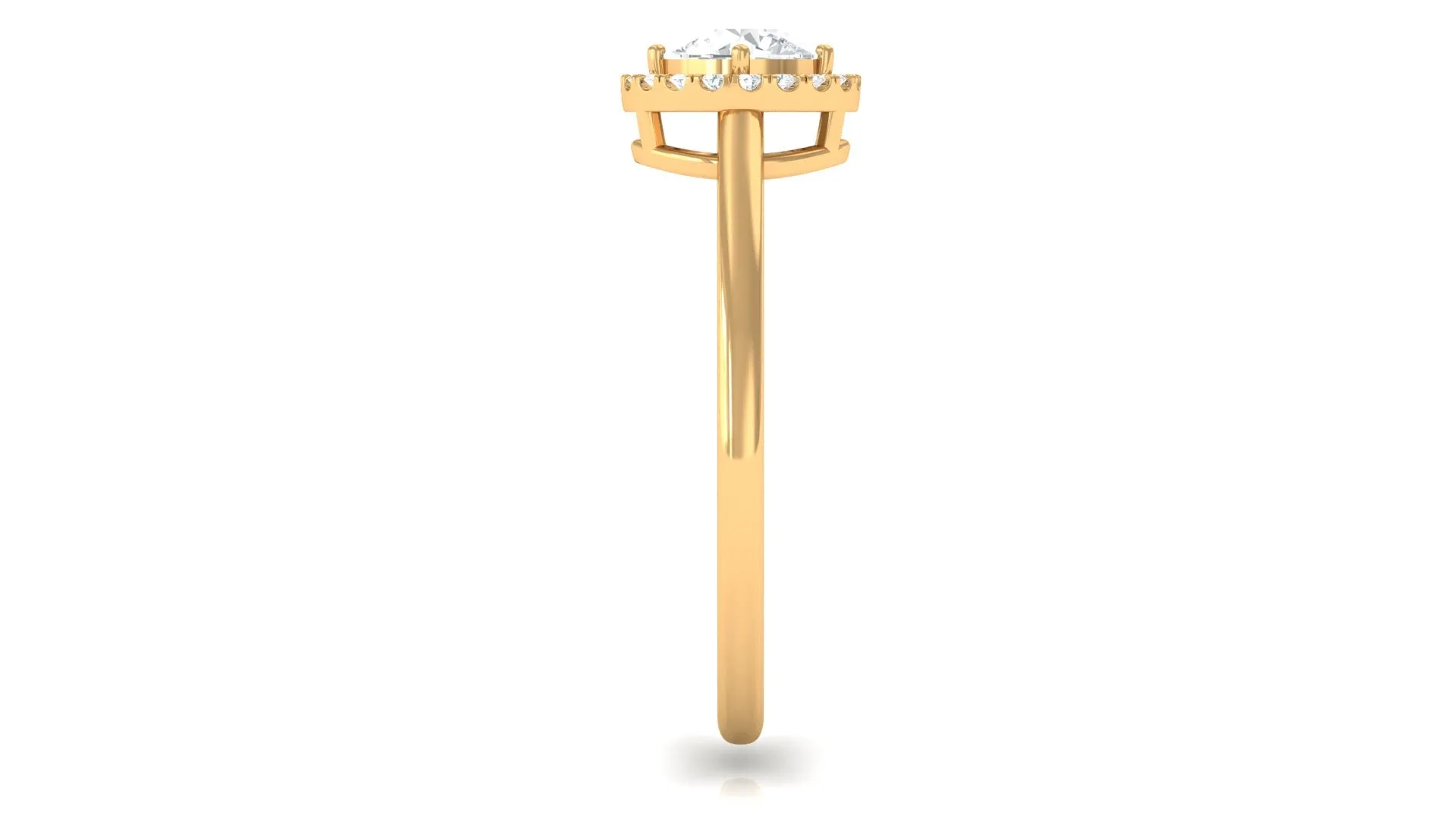 Lab Grown Diamond Promise Ring with Halo