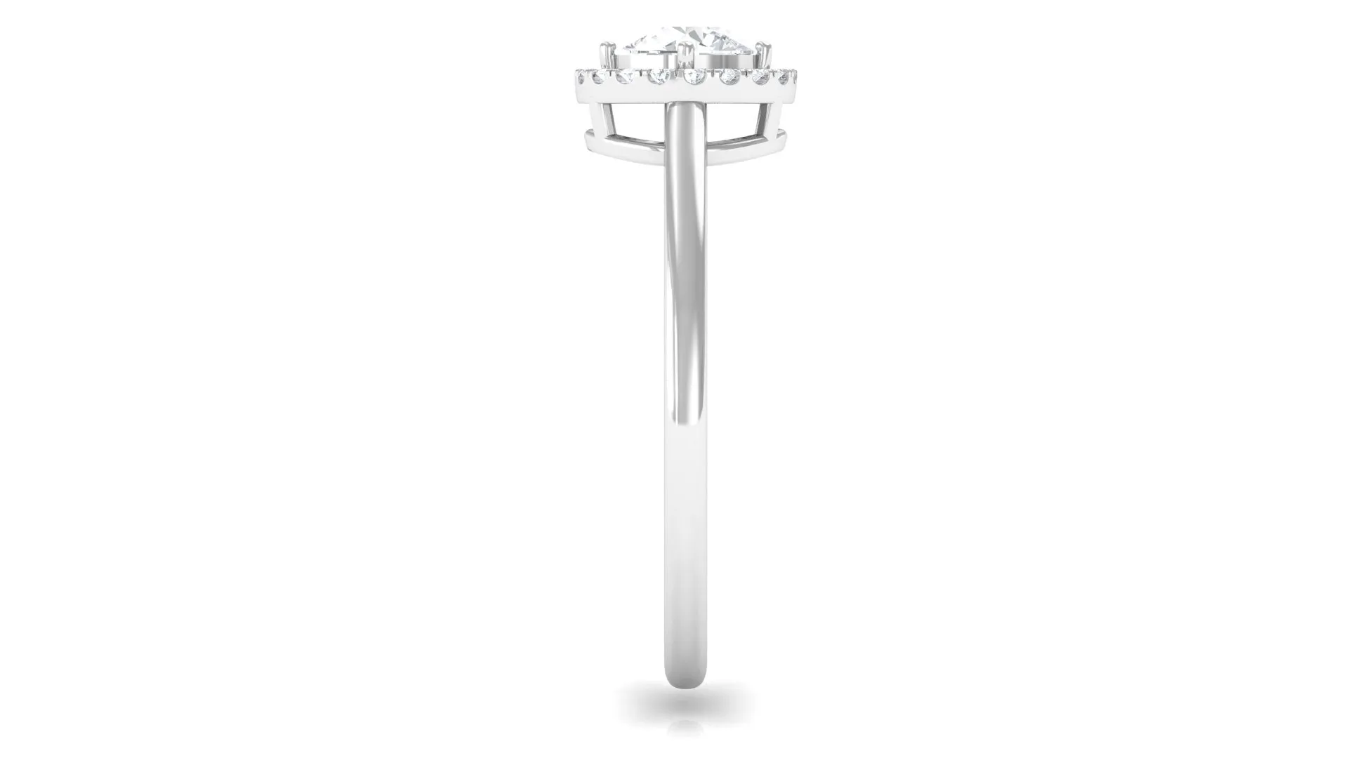 Lab Grown Diamond Promise Ring with Halo