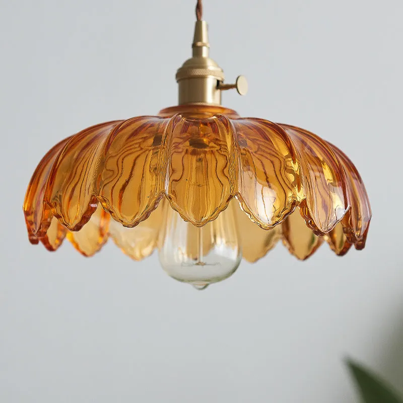 LED Japanese Style Creative Glass Pendant Light