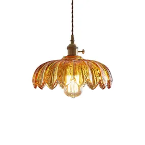 LED Japanese Style Creative Glass Pendant Light