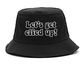 Lets Get Elfed Up Funny Christmas Mens Bucket Hat