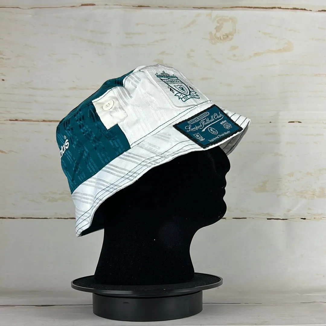 Liverpool 95/96 Upcycled Away Shirt Bucket Hat
