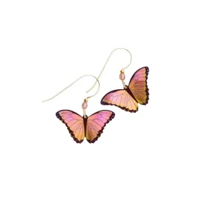 Living Coral Bella Butterfly Earrings