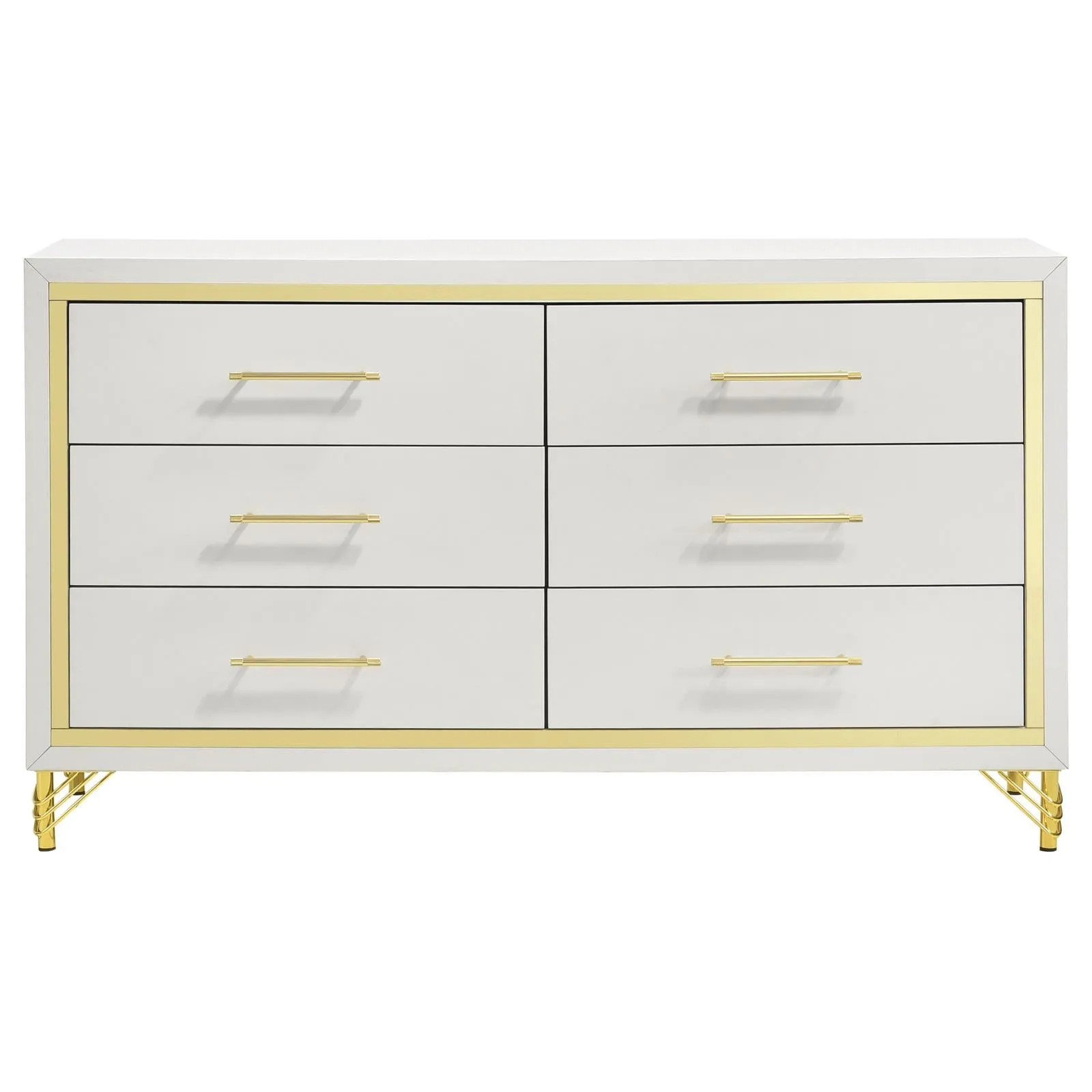 Lucia 6-drawer Bedroom Dresser White