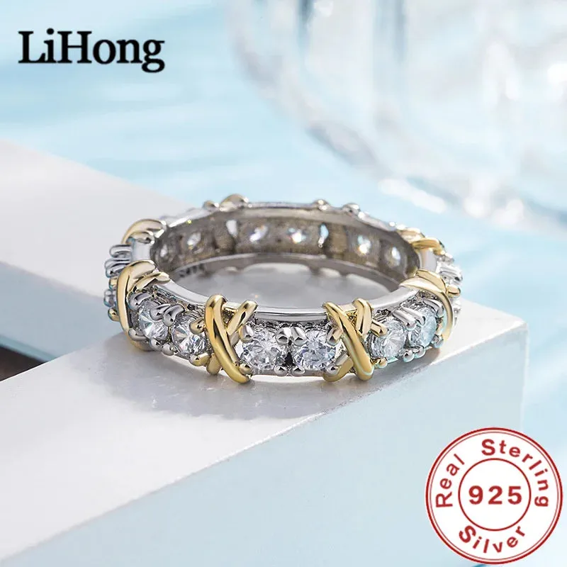 Luxury Interlaced Crystal Ring