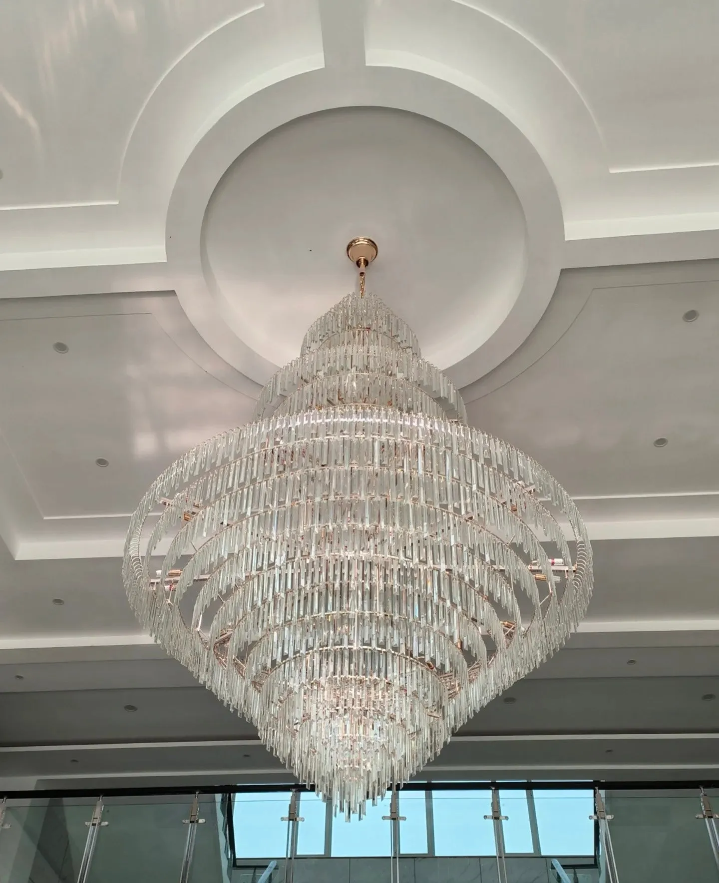 Luxury Multi-tiered Extra Large Crystal Chandelier for Staircase/Foyer/Entryway
