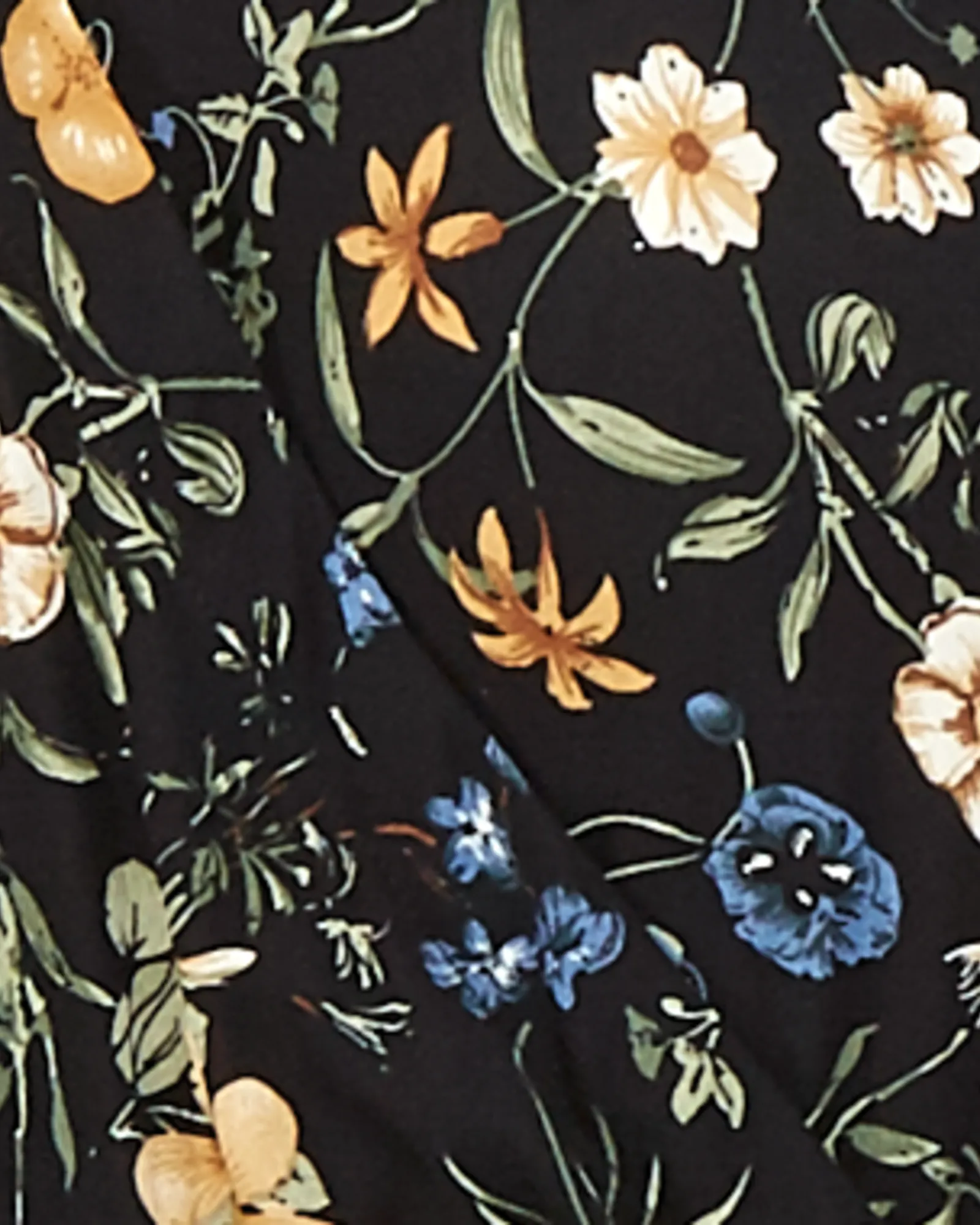 Malden A-Line Dress | Black / Yellow