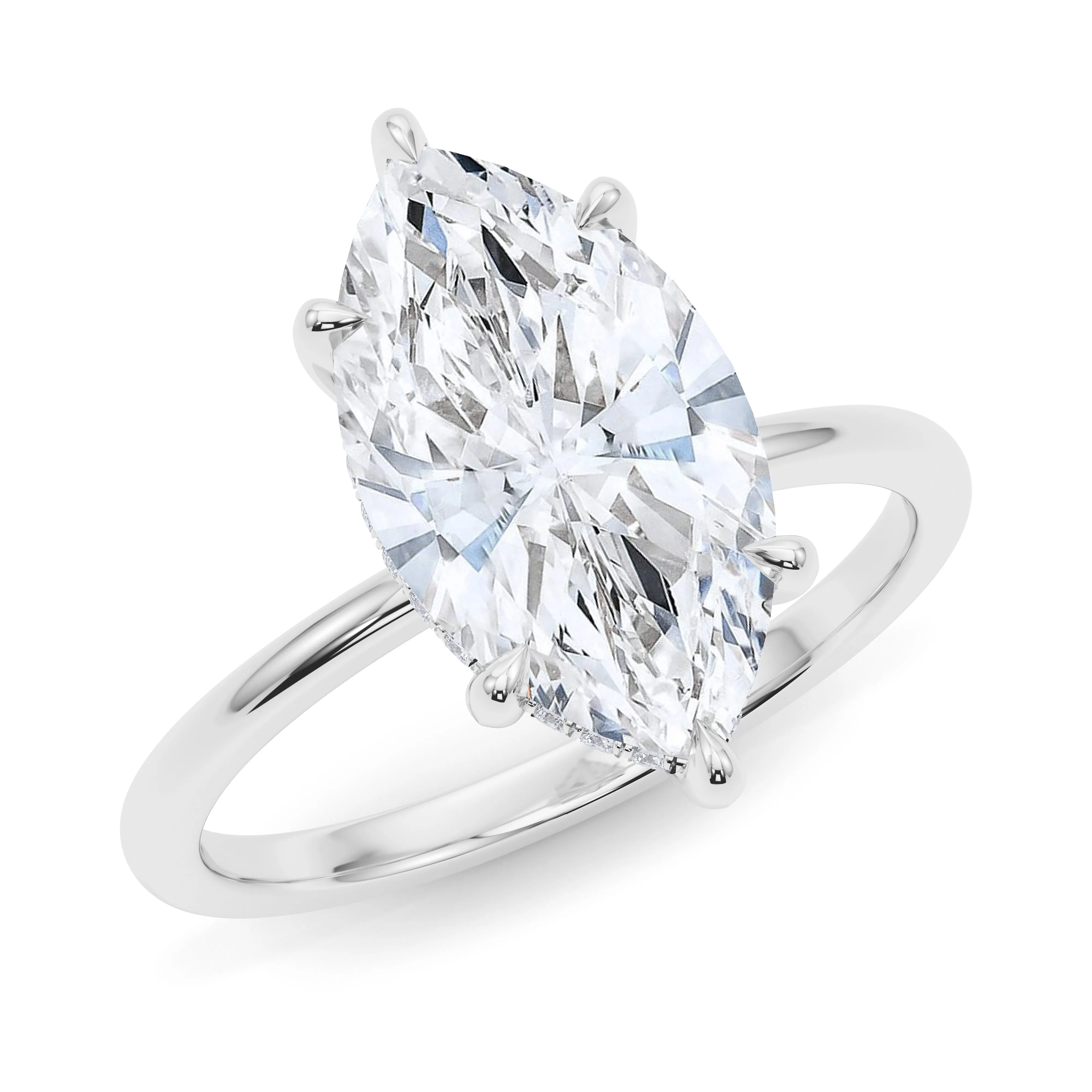 Marquise Diamond Engagement Ring