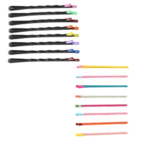 Melbees by Yellow Chimes Hair Pins for Girls Kids Hair Accessories for Girls Hair Pin 24 Pcs Cute Bobby Pins for Hair Multicolor Hairpin Bobby Hair Pins for Girls Kids Teens Toddlers